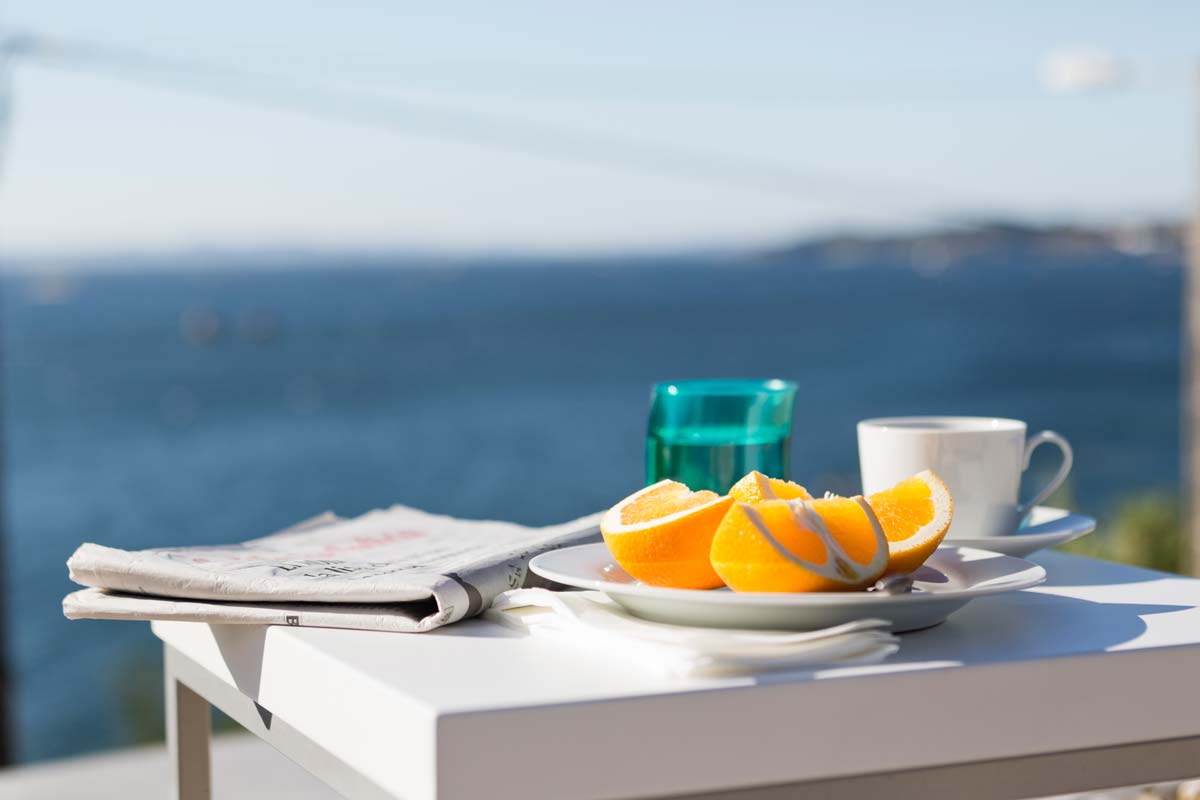 Have a nice breakfeast at the terrace of our luxury private villa.